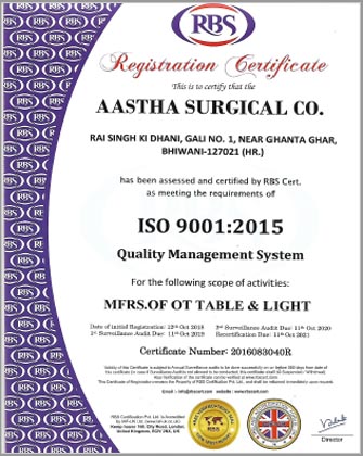 ISO Certificate